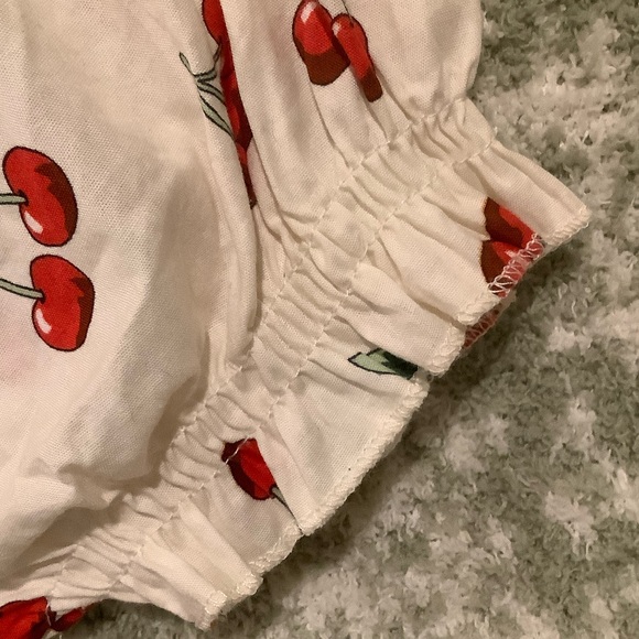 Charming Cherry Print Cotton Dress NWT Size Small - Picture 14 of 16